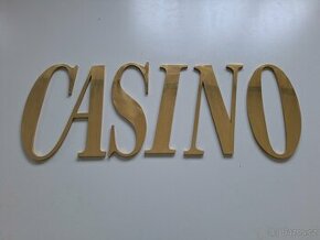 Nápis CASINO z mosazi - 1