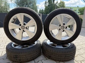 ALU KOLA VW 5X112 R16 + LETNI PNEU 1965/60 R16