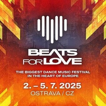 2x vstupenky na Beats for love Ostrava 5.7.2025