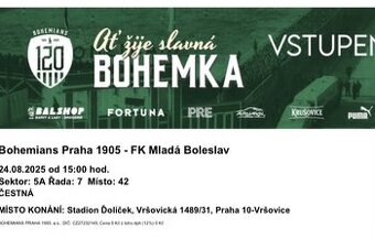 Bohemians Praha 1905- FK Mladá Boleslav