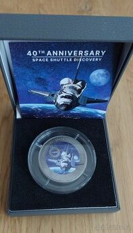 Titanová mince 1 oz NASA 40. výročí Space Shuttle Discovery