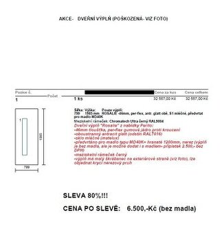 Dveřní výplň Rosalie (Perito)