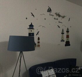 2x šedomodrá lampa Milano Tripod