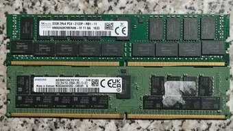 2x 32GB DDR4 ECC registrované RDIMM