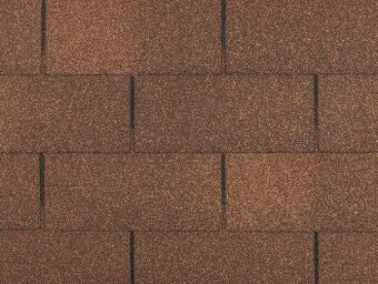 Asfaltová šindel obdelníková hnědá (nová, záruka 20 let)