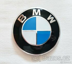 BMW přední i zadní znak modrobílý 82mm, 2pin