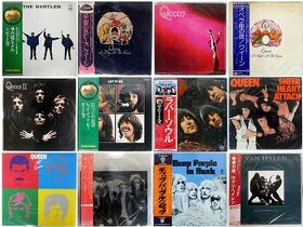 Japonské LP Queen, Deep Purple, Beatles