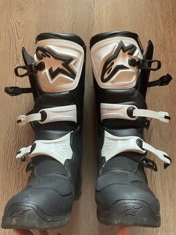 Motokrosové Boty Alpinestars Tech 3 Černá-Bílá