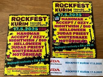 2x vstupenka na Rockfest Kuřim 2025