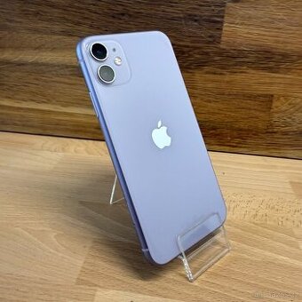 iPhone 11 64GB, fialový, 100% baterie (12 měsíců záruka)