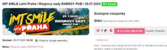 IMT Smile Riegrovy sady 29.7.2025 19:30