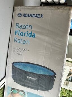 Bazen Marimex Florida Ratan 3,66 m průměr kulatý nepoužitý
