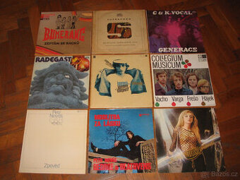 LP vinyly = Olympic, Katapult, The Rebels, Shalom a další v