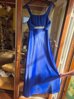 Plesové modré šaty