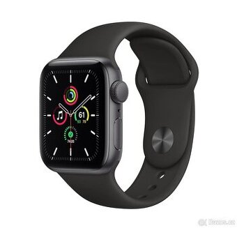 Apple Watch SE 44mm, Aluminium, Black Sport, super stav