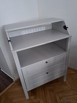 IKEA SUNDVIK Přebalovací stůl/komoda, šedá