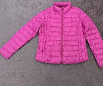 Svítivě růžová dámská bunda vel. M 40-42