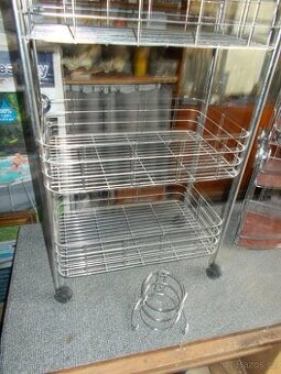 Koupelnový vozík a držák na fén