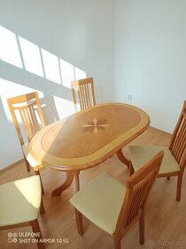 Stůl a židle z masivu Dub VITO