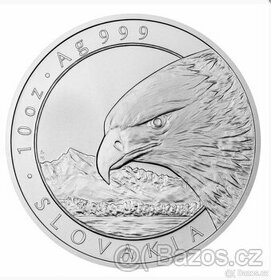 Stříbrná 10 oz investiční mince slovenský orel 2022 - 1