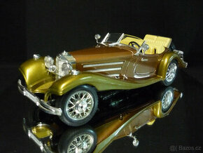 Mercedes 500K Roadster bronzový Bburago 1/18 - 1/20