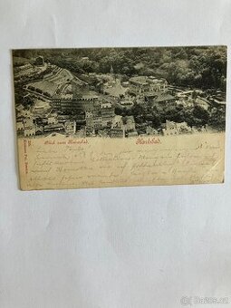 Pohlednice Karlsbad rok 1897