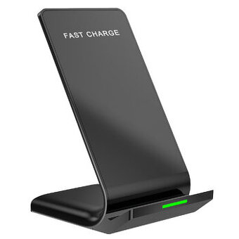 Bezdrátová nabíječka, pro mobilní telefon, černá, 5/9V, 10W,