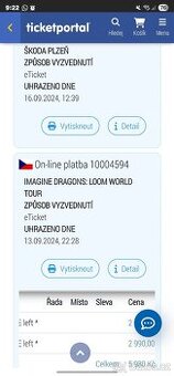 Poctivé lístky IMAGINE DRAGONS 11.6.2025