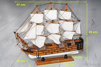 Dřevěný model plachetnice - 1