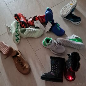 Dětské boty-NOVÉ Adidas, Reebok (použité jsou jen bačkory)