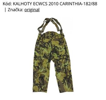 Goretex kalhoty vz 95 vel. 182/88