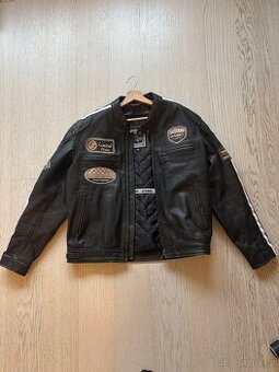 Kožená motorkářská bunda W-TEC Classic Brand (3XL)