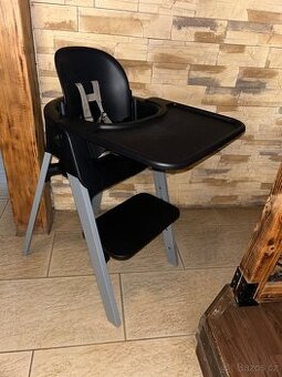 Židlička Stokke Steps Black/ Storm Grey