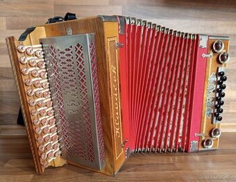 Heligonka (harmonika,akordeon) Hlaváček v TOP stavu