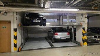 Pronájem garážového stání na zakladači na Praze 7 Holešovice