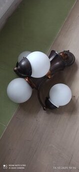 Stropní závěsný lustr starožitný