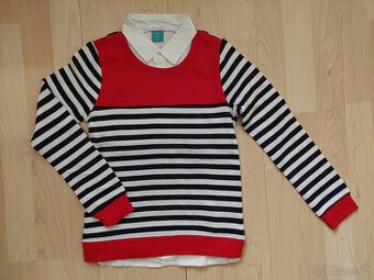 Tričko s košilí vel. 134 NOVÉ