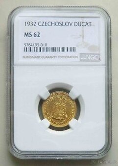 Svatováclavský dukát 1932, certifikace NGC MS 62