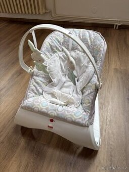 VIBRAČNÍ LEHÁTKO FISHER PRICE S HRAZDIČKOU