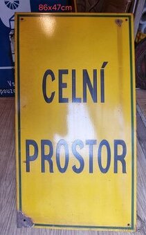 Velka smaltovaná ČSSR cedule z Hranic
