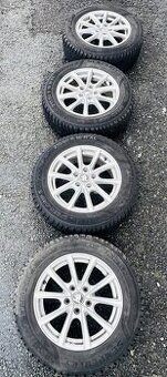 4x al kola 5x112 16 + pneu zimní 215/60 R16