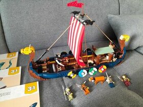 LEGO Creator 3v1 31132 Vikingská loď a had z Midgardu