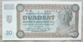 Bankovka, Slovensko 20 korun 1942