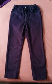 Dívčí fialové džíny značky TCM - Tchibo, vel.140
