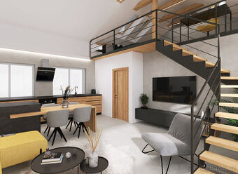 Prodej bytu 3+KK loft 78,6 m², parkovací stání, Švábenice