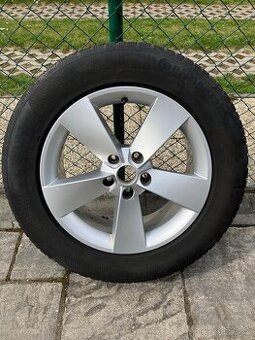 orig. alu Škoda a zimni pneu 215/65 r17