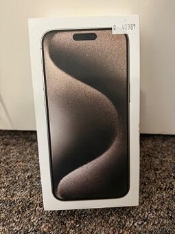 Apple iPhone 15 Pro Max 1TB Natural Titanium. CZ zaruka.