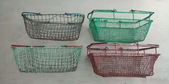 Retro nákupní košík - 4 ks - 1