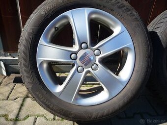 SADA ALU SEAT 16 5x112 ET 50, NOVÉ PNEU 205/55R16