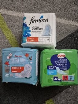 Dámské vložky, 18 Kč, 4 ks